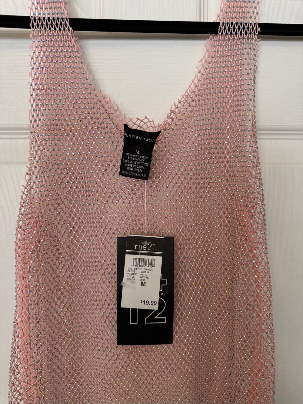Rue21 Pink Mesh Tank Top - Picture 3 of 3